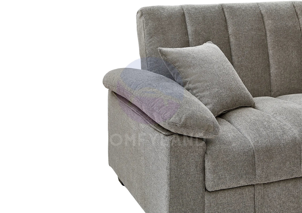 Verona Beige Textured Chenille Sofa Bed