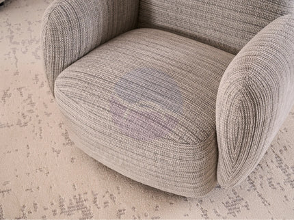 Beans Grey Textured Chenille Sofa