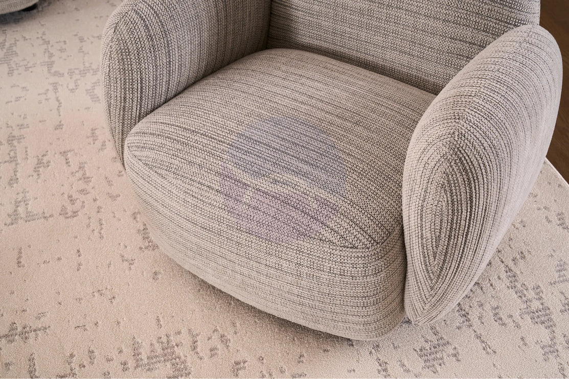 Beans Grey Textured Chenille Sofa