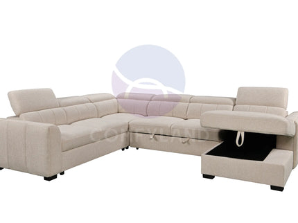 Windsor U-Shape Beige Corner Sofa