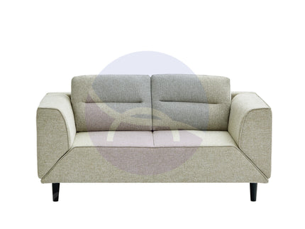 Convertible Beige Futon Loveseat Sleeper Sofa with Adjustable Armrest