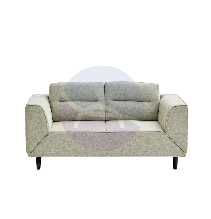 Convertible Beige Futon Loveseat Sleeper Sofa with Adjustable Armrest