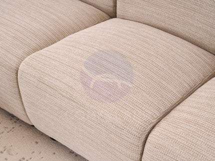 Beans Beige Textured Chenille Sofa