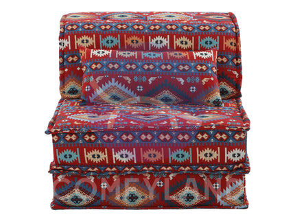 Arabic Majlis Floor Seating Modular U-Shape Corner Sofa Set, Bohemian Decor
