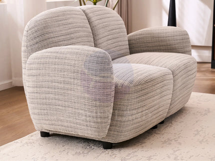Beans Grey Textured Chenille Sofa