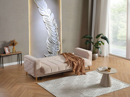 Melisa Cream Sofa Bed