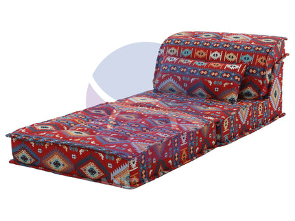 Arabic Majlis Floor Seating Modular U-Shape Corner Sofa Set, Bohemian Decor