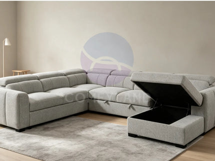 Windsor U-Shape Beige Corner Sofa