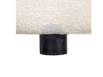 Cloud Beige Bubble-Tufted Curved Sofa