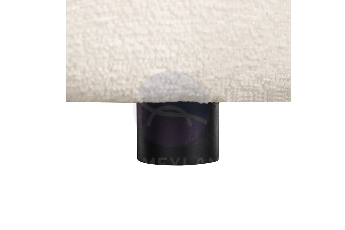 Cloud Beige Bubble-Tufted Curved Sofa