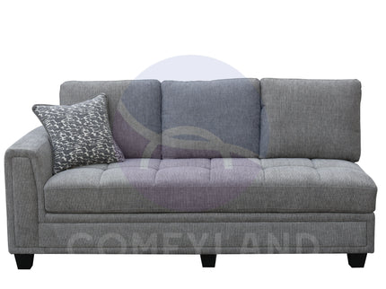Everest Grey L-Shaped 2-Piece Sectional Sofa