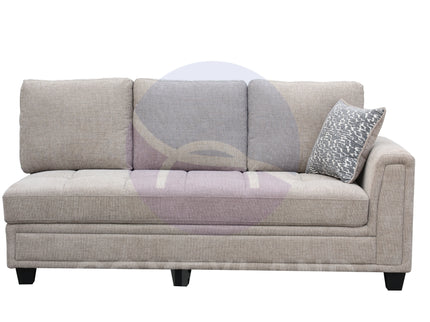 Everest Beige L-Shaped 2-Piece Sectional Sofa