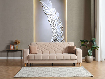 Melisa Cream Sofa Bed