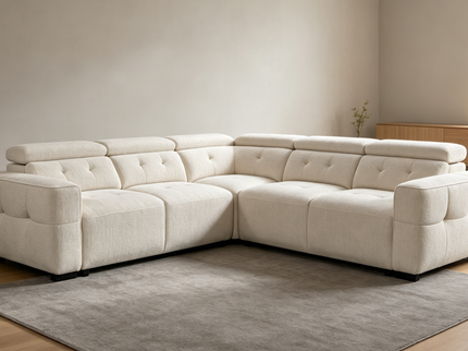 Milan Beige Corner Sofa