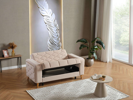 Melisa Cream Sofa Bed