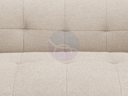 Vienna Beige Channelled Curved Sofa