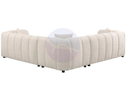 Cloud Beige Bouclé L-Shaped Corner Sofa