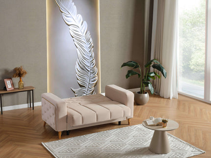 Melisa Cream Sofa Bed