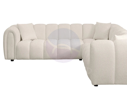 Cloud Beige Bouclé L-Shaped Corner Sofa