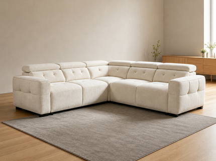 Milan Beige Corner Sofa