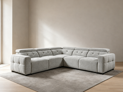 Milan Grey Corner Sofa