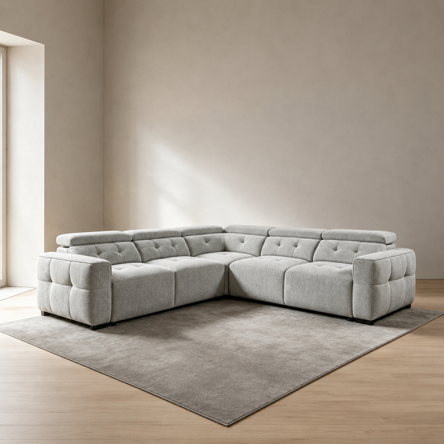 Milan Grey Corner Sofa
