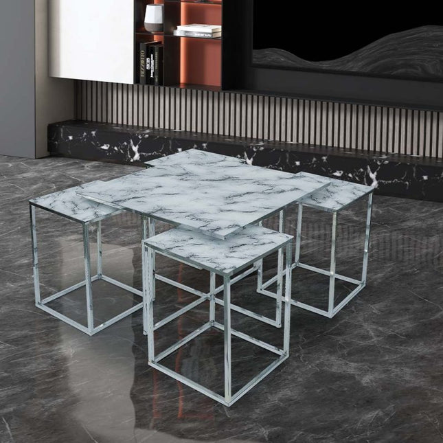 Sliver Set of Coffee Tables