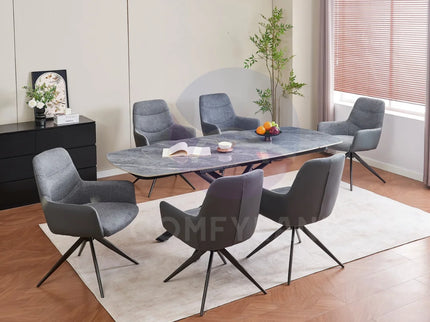 Cameo Extending Dining Table with 6 Chairs