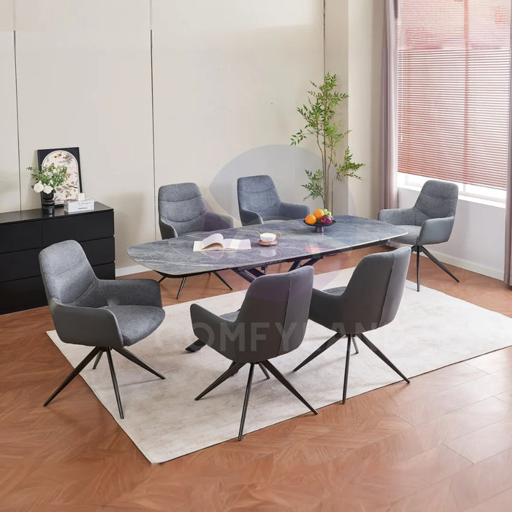 Cameo Extending Dining Table with 6 Chairs