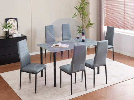Titan Dining Table and Chairs Set of 6