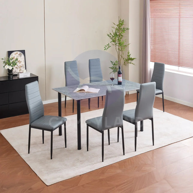 Titan Dining Table and Chairs Set of 6