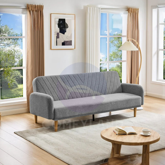Paradise Grey 3 Seater Sofa Bed
