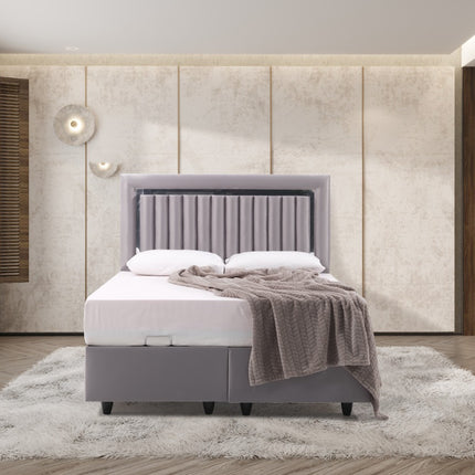 Liner Grey King Bed