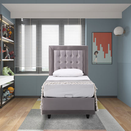 Monday Grey Single Bed