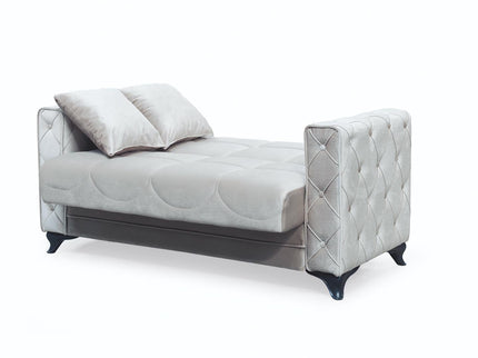 Dezza Beige Velvet  Sofa Bed