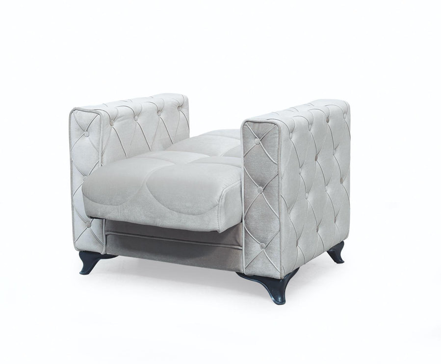Dezza Beige Velvet  Sofa Bed