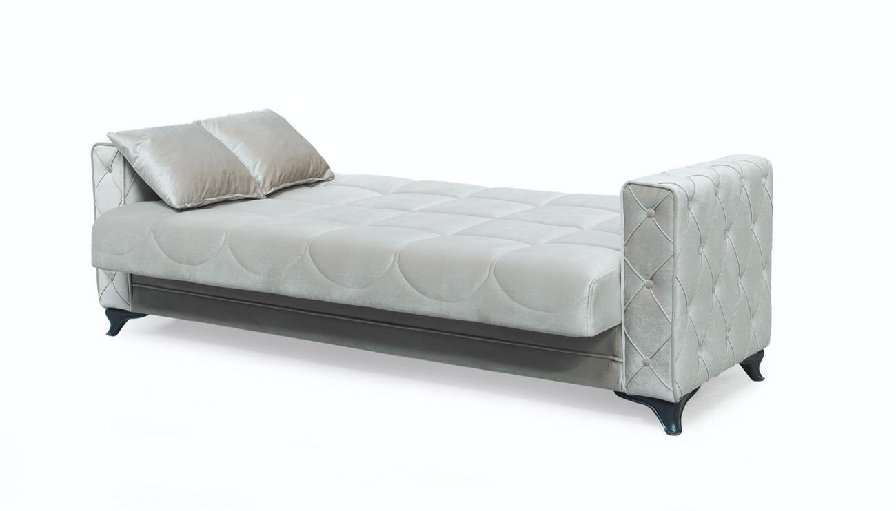 Dezza Beige Velvet  Sofa Bed