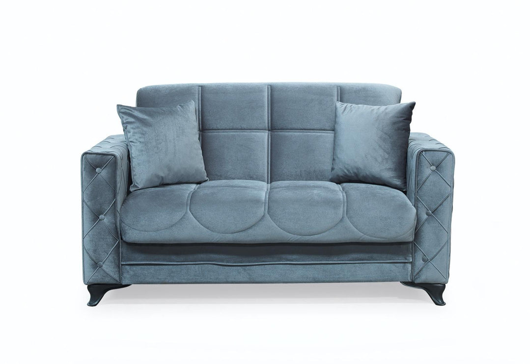 Dezza Grey Velvet  Sofa Bed