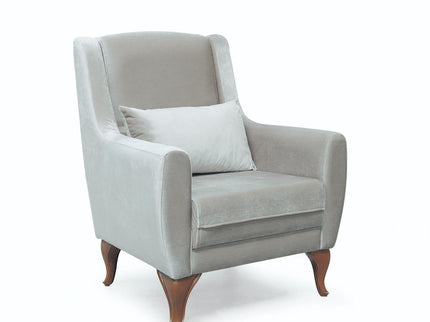 Seren Beige Velvet Sofa Bed