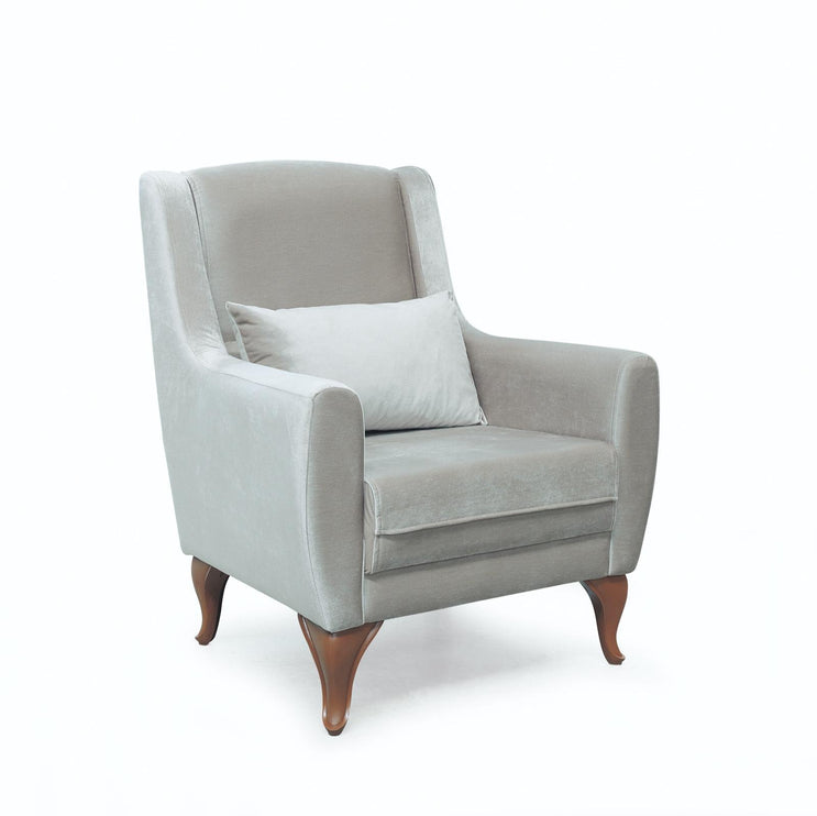 Seren Beige Velvet Sofa Bed