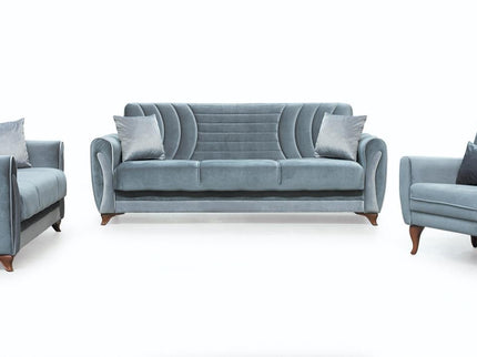 Seren Grey Velvet Sofa Bed