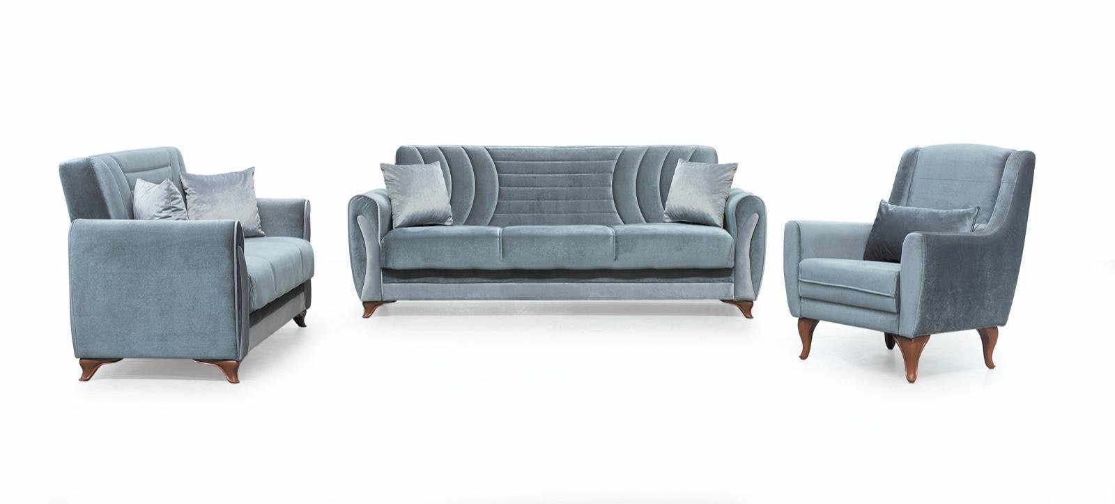 Seren Grey Velvet Sofa Bed