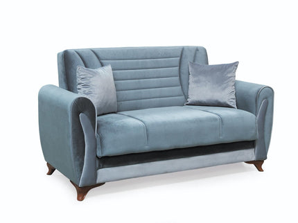 Seren Grey Velvet Sofa Bed