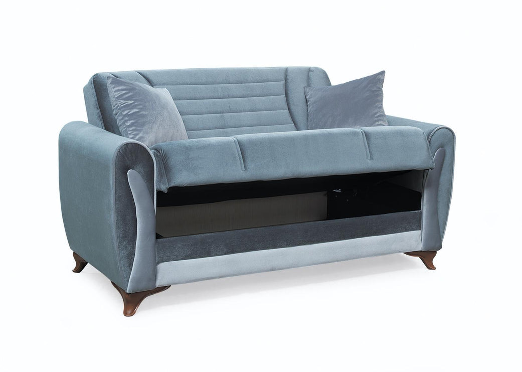 Seren Grey Velvet Sofa Bed