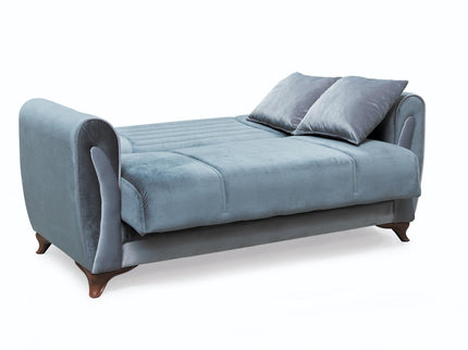 Seren Grey Velvet Sofa Bed