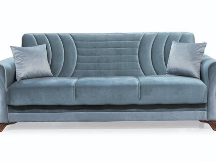Seren Grey Velvet Sofa Bed