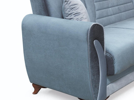 Seren Grey Velvet Sofa Bed