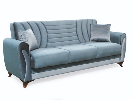 Seren Grey Velvet Sofa Bed