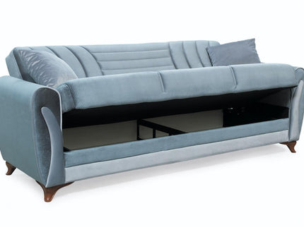 Seren Grey Velvet Sofa Bed