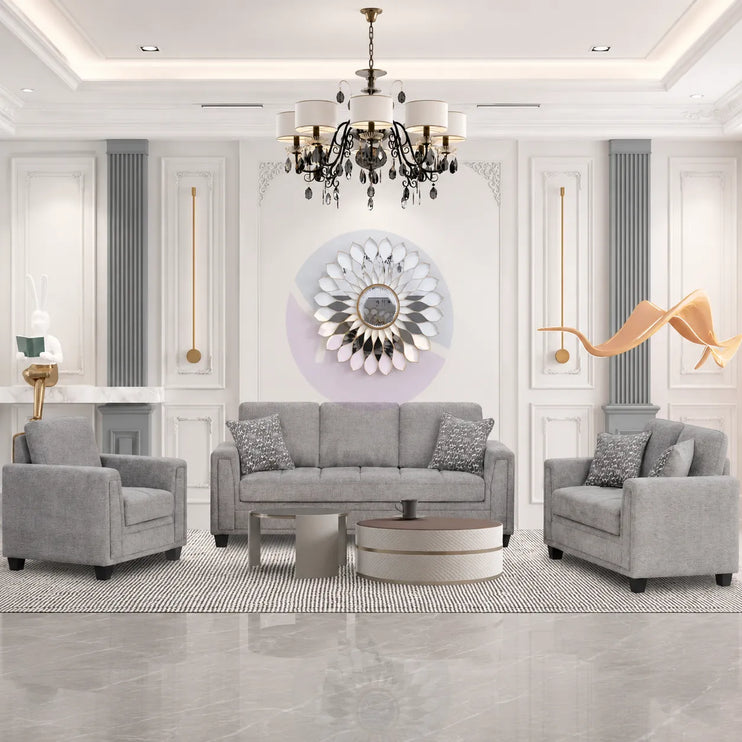 Everest Grey Cushioned Sofa